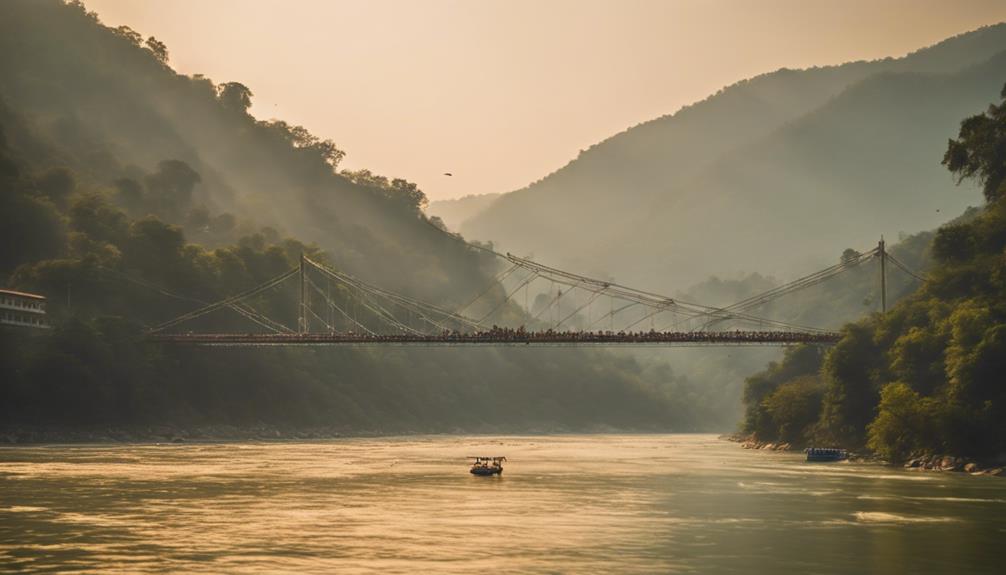 scenic rishikesh river walk