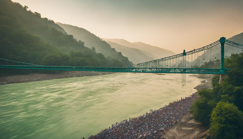 scenic river bridge adventure