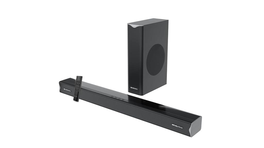 soundbar with subwoofer included