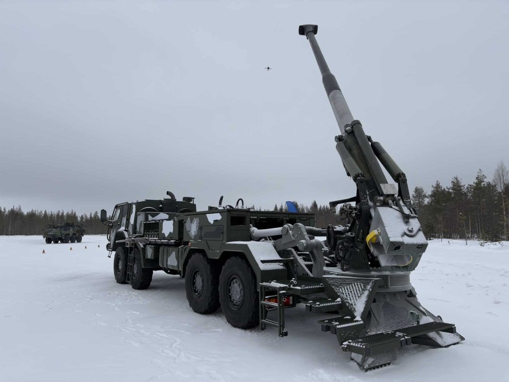 Patria showcases new self-propelled 155mm artillery for Finnish Navy coastal defence